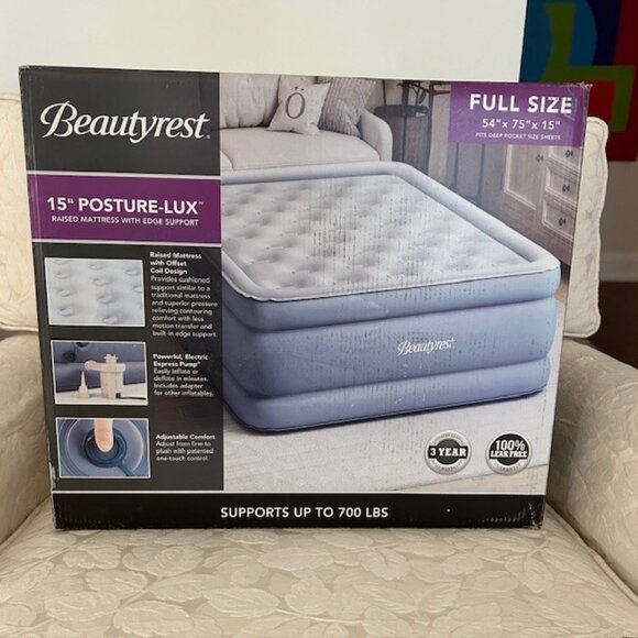 Beautyrest Posture Lux Raised Inflatable Air Mattress with Electric Air Pump - Picture 1 of 4